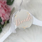 Personalised Wedding Hanger Tag