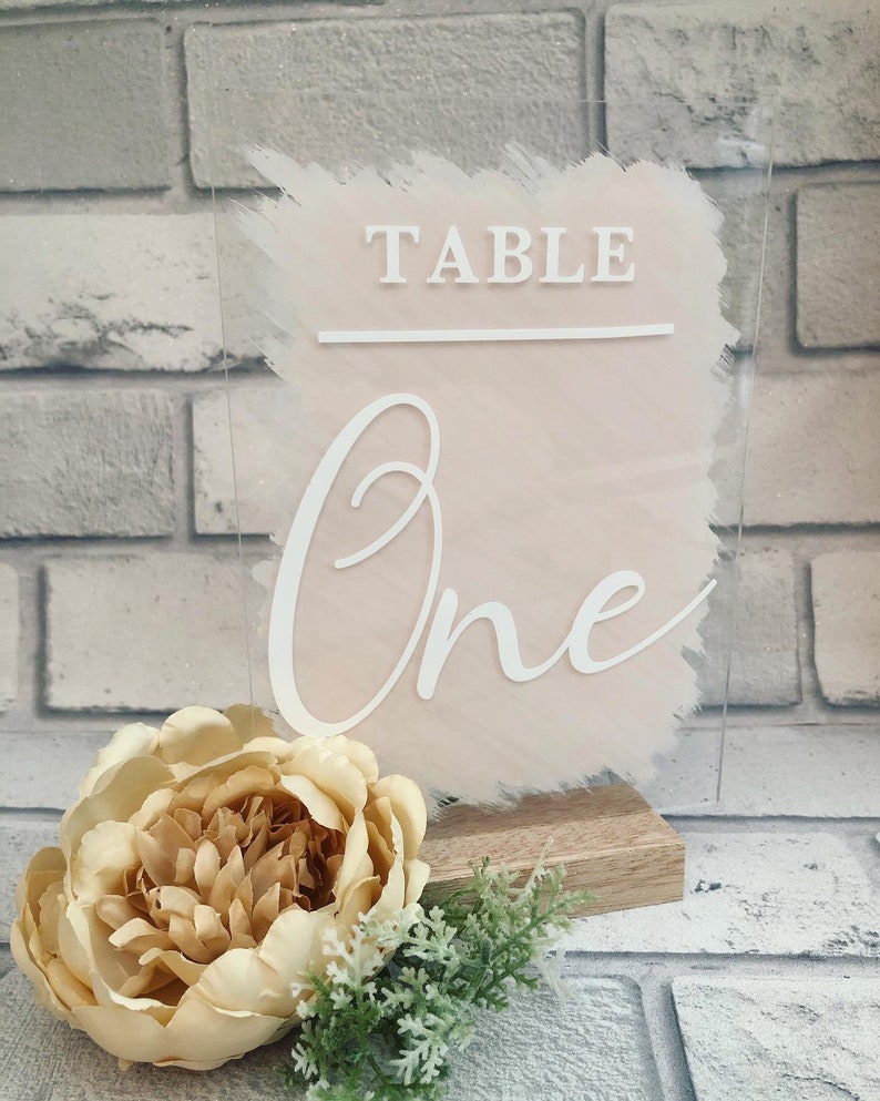 Wedding Table Number