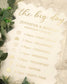Order Of The Day Wedding Sign